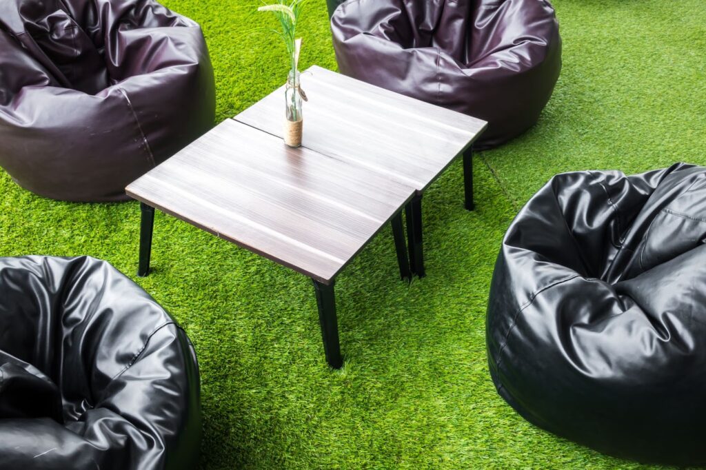 Zona chill out cesped artificial Flor&Design
